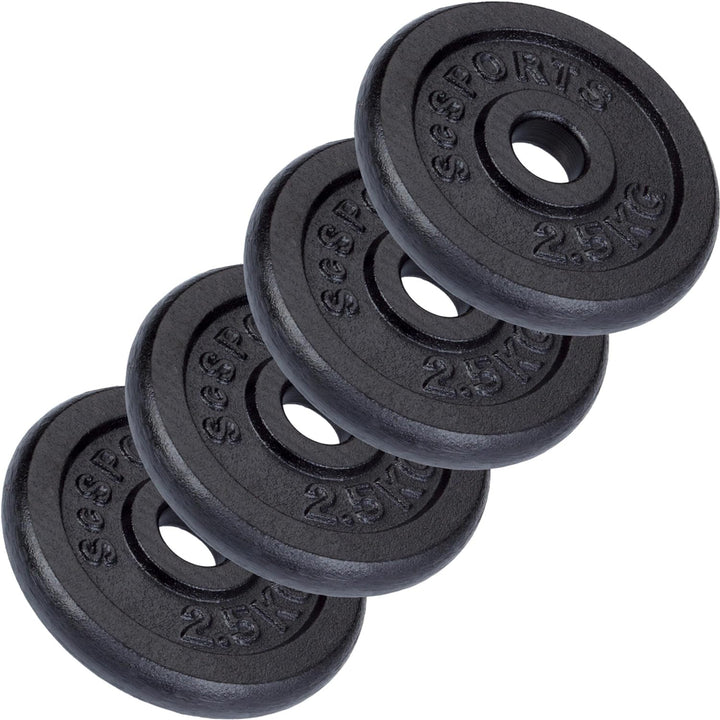 Set de placi de greutate, 2 - 20 KG, 30/31 mm, din fonta, negru ScSports