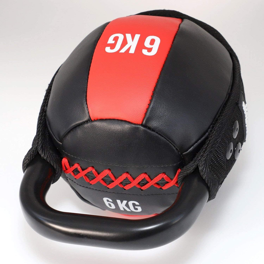 Kettlebell cu înveliș moale și mâner, greutate 6–12 KG, Lukadora