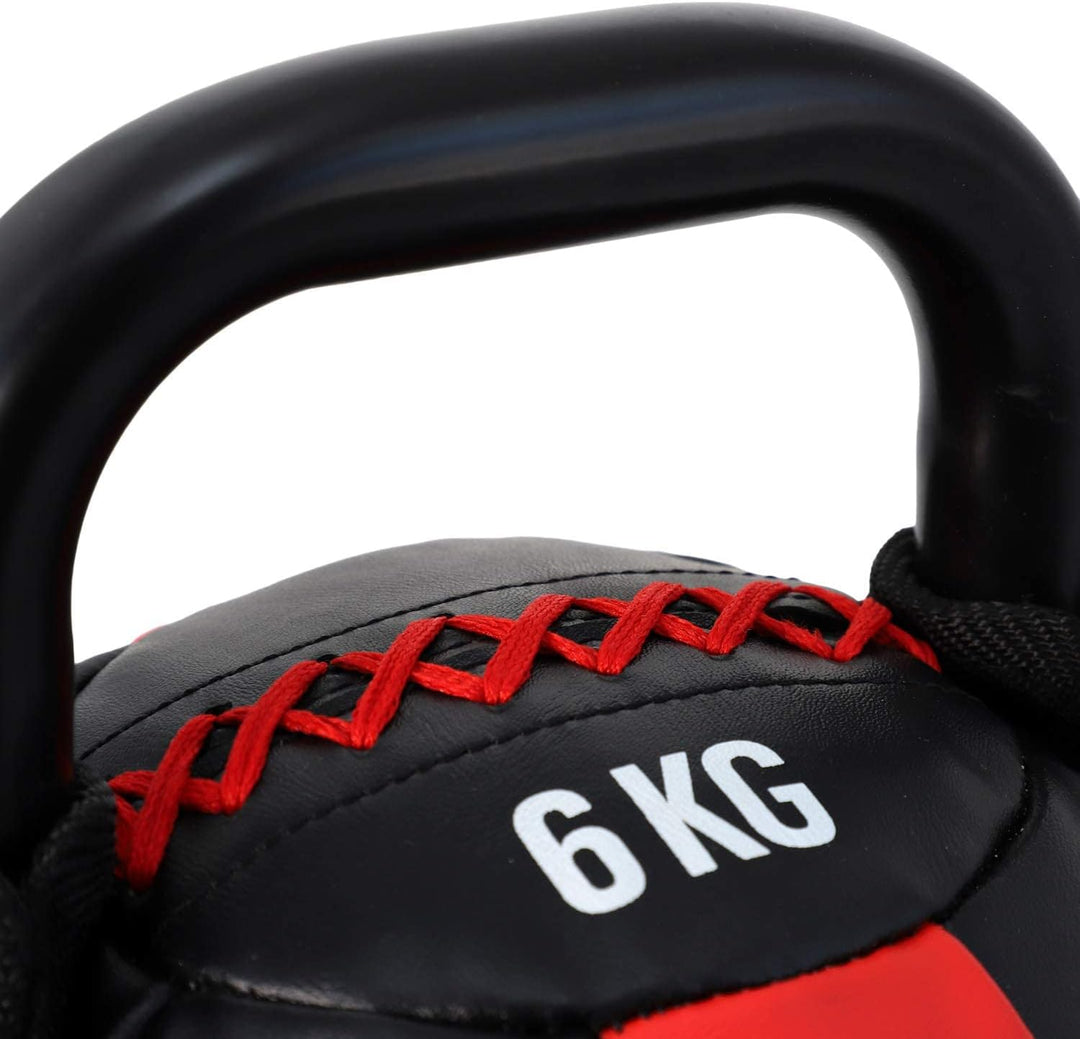 Kettlebell cu înveliș moale și mâner, greutate 6–12 KG, Lukadora