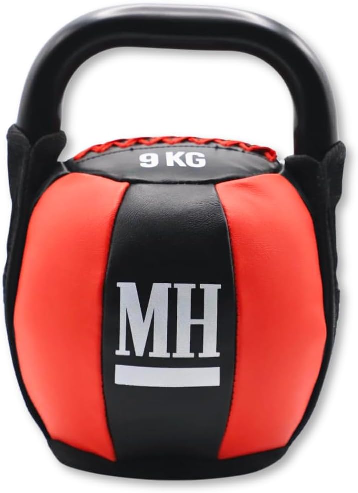 Kettlebell cu înveliș moale și mâner, greutate 6–12 KG, Lukadora