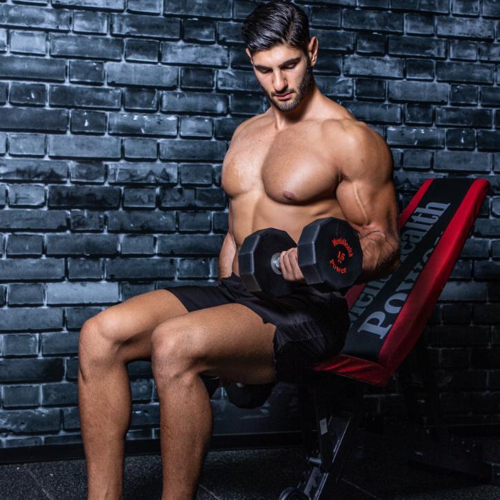 Ganteră profesională acoperită cu poliuretan, 5–30 KG, Lukadora