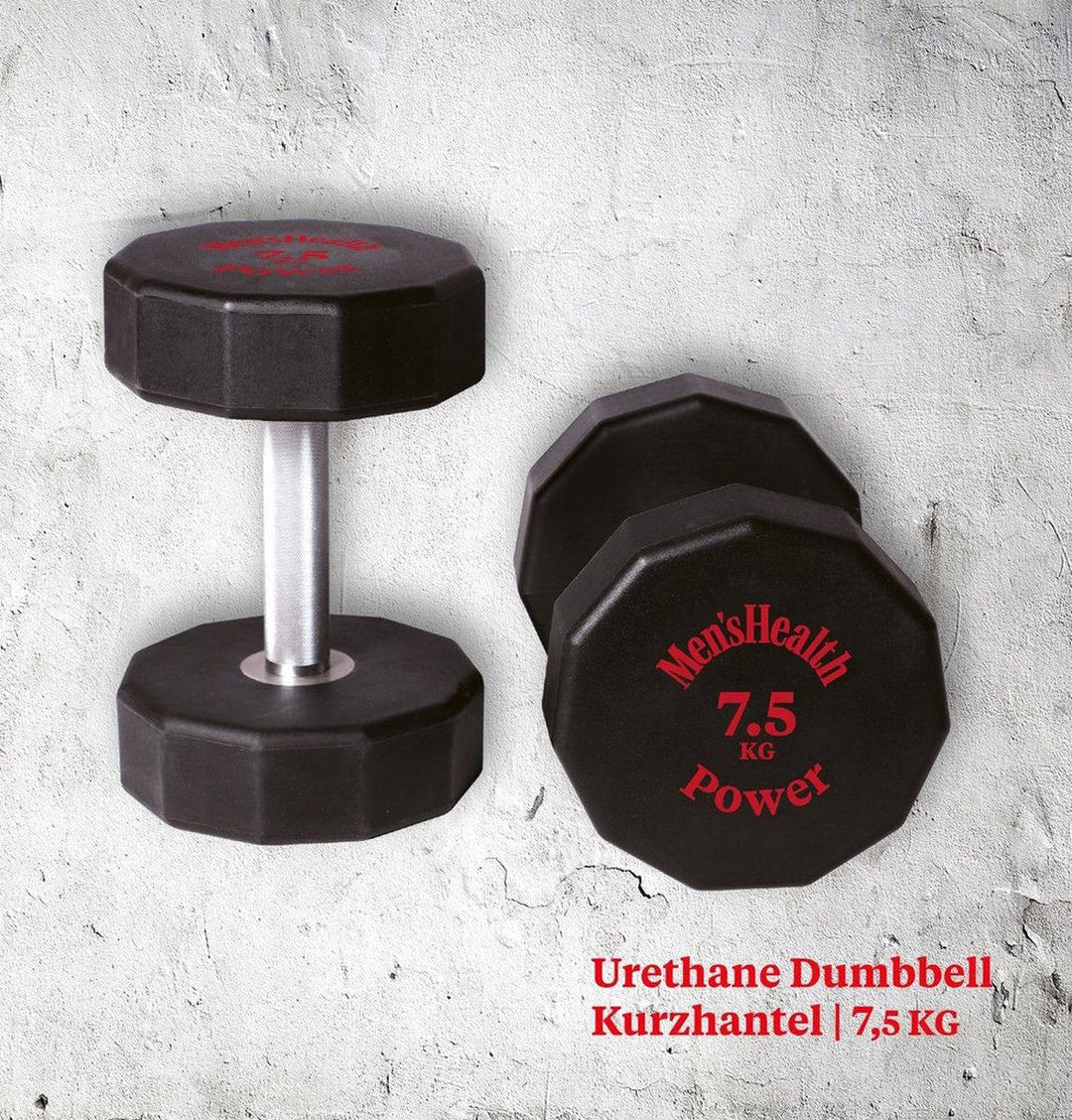 Ganteră profesională acoperită cu poliuretan, 5–30 KG, Lukadora