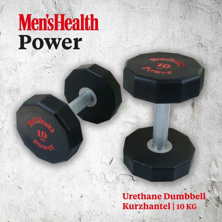 Ganteră profesională acoperită cu poliuretan, 5–30 KG, Lukadora