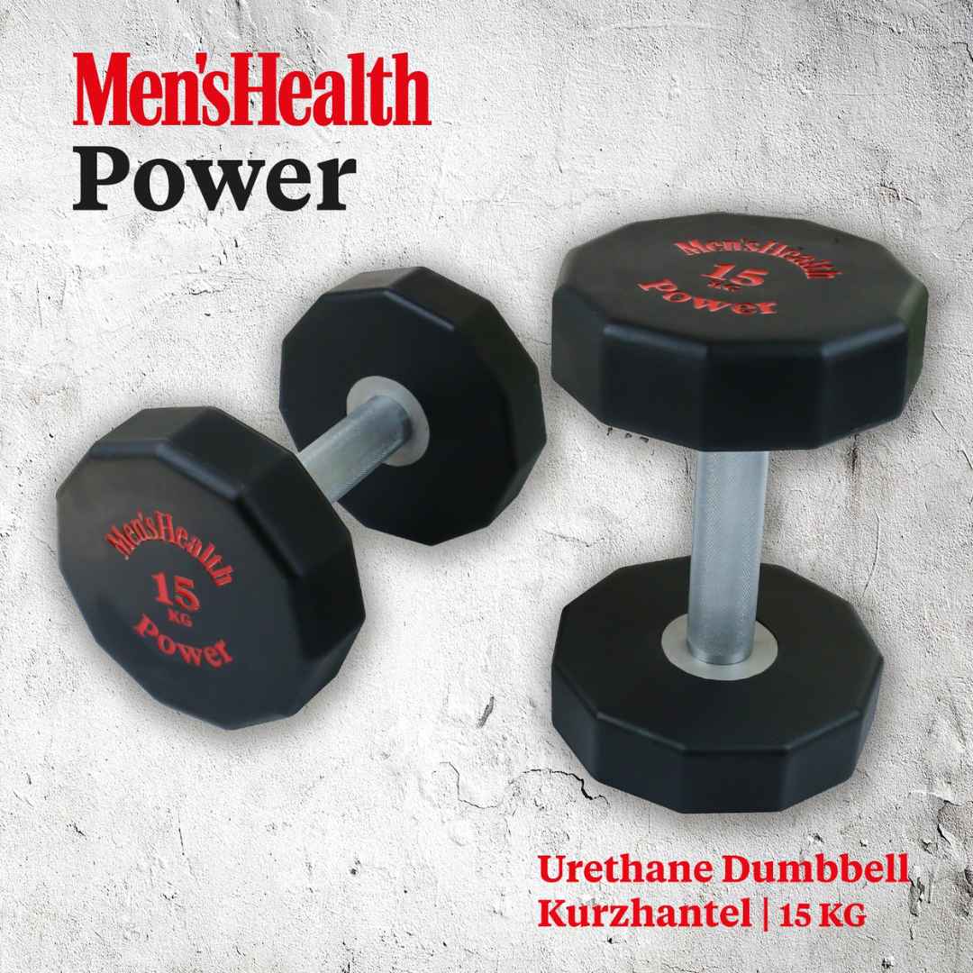 Ganteră profesională acoperită cu poliuretan, 5–30 KG, Lukadora