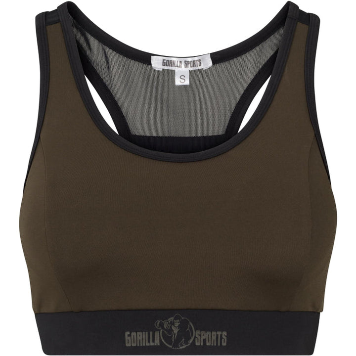 Sutien sport Negru/Măsliniu, S - L Gorilla Sports