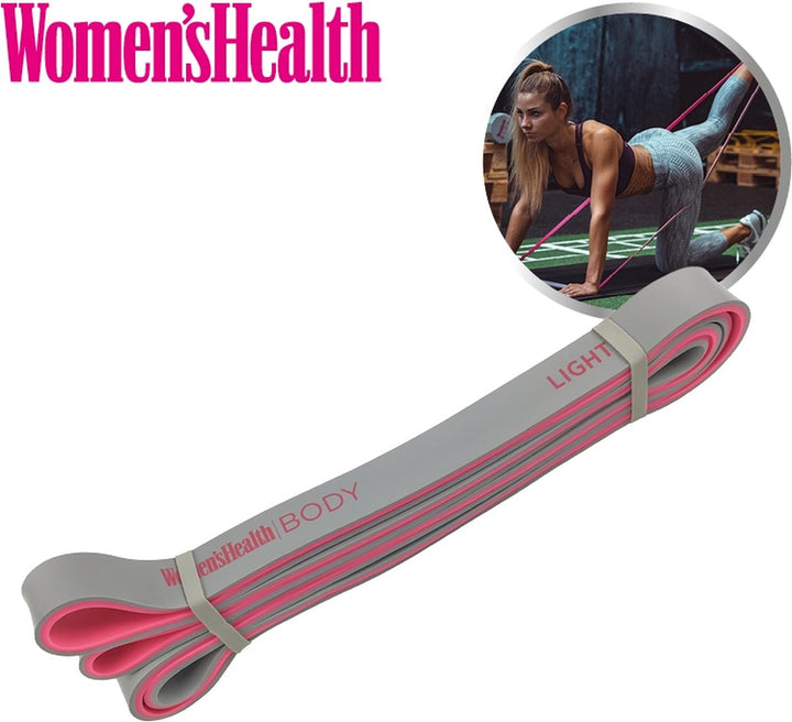 Benzi de antrenament WARM UP - HEAVY , roz/gri, Lukadora