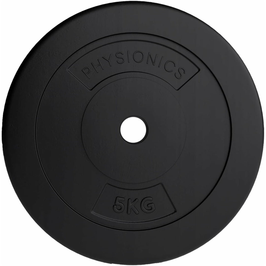 Set discuri de plastic, umplute cu ciment, 2 x 10kg, Physionics - Gorilla Sports Ro