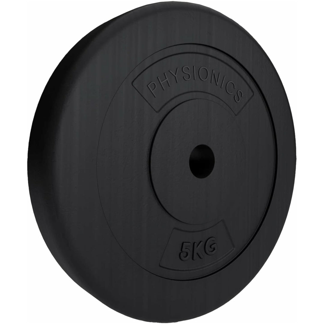 Set discuri de plastic, umplute cu ciment, 2 x 10kg, Physionics - Gorilla Sports Ro