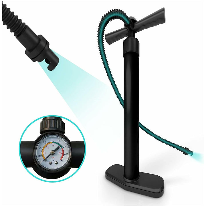 Pompa de aer, portabila, cu manometru, Physionics - Gorilla Sports Ro