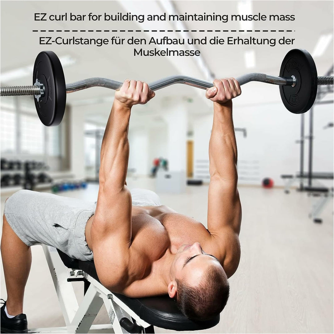 Set complete 2 bare + 2 gantere si discuri, 125kg, Physionics - Gorilla Sports Ro