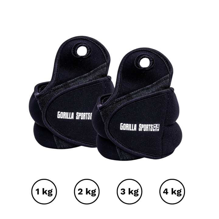 Greutati pro pentru incheietura mana/glezna 1-4 Kg Gorilla Sports