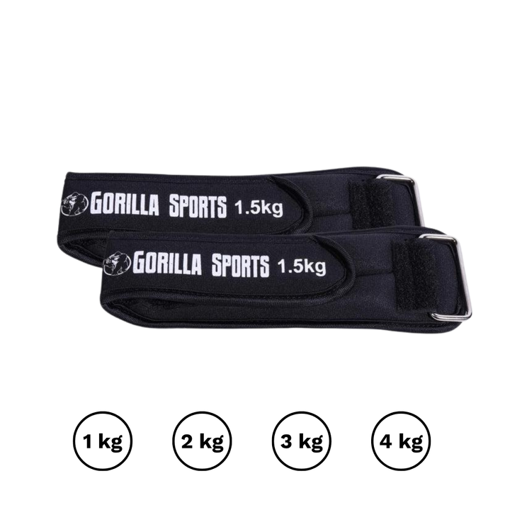 Greutati pentru incheietura/glezne 1-4 Kg Gorilla Sports