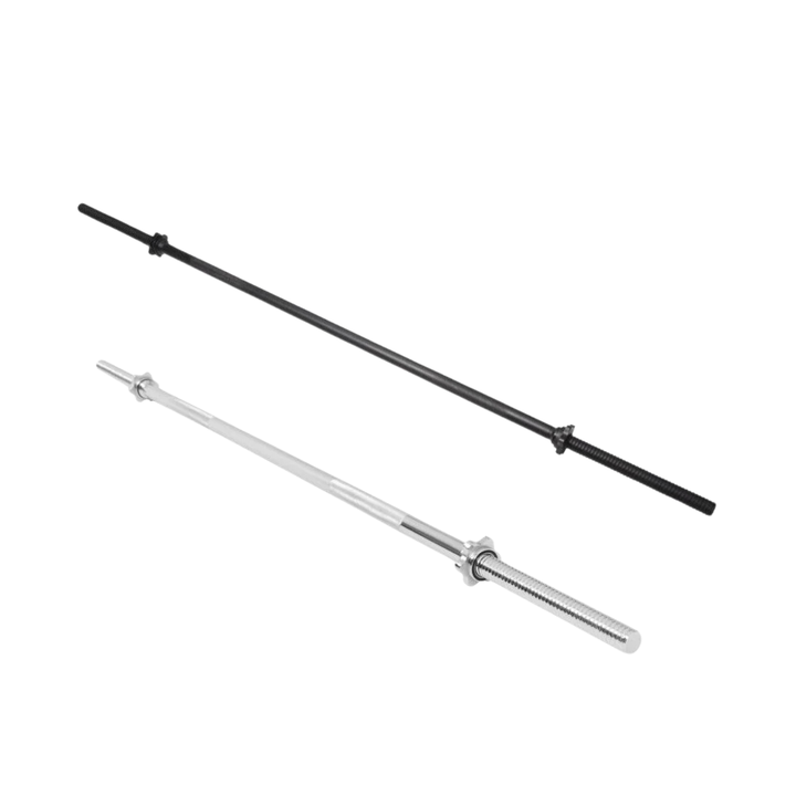 Bară crom/neagră 170 cm cu piulițe de fixare 30/31 mm, Argintiu/Negru Gorilla Sports