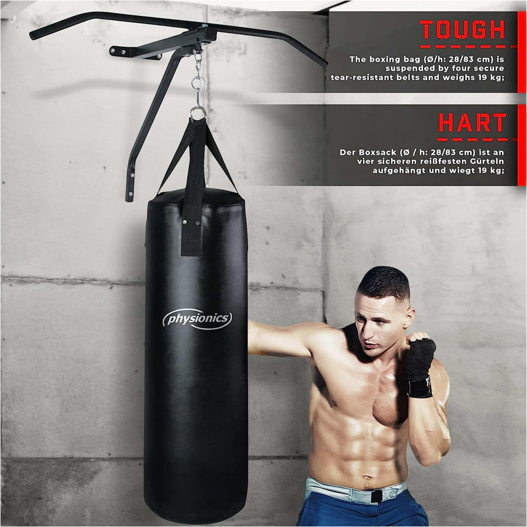 Set sac de box si bara de tractiuni, Physionics - Gorilla Sports Ro