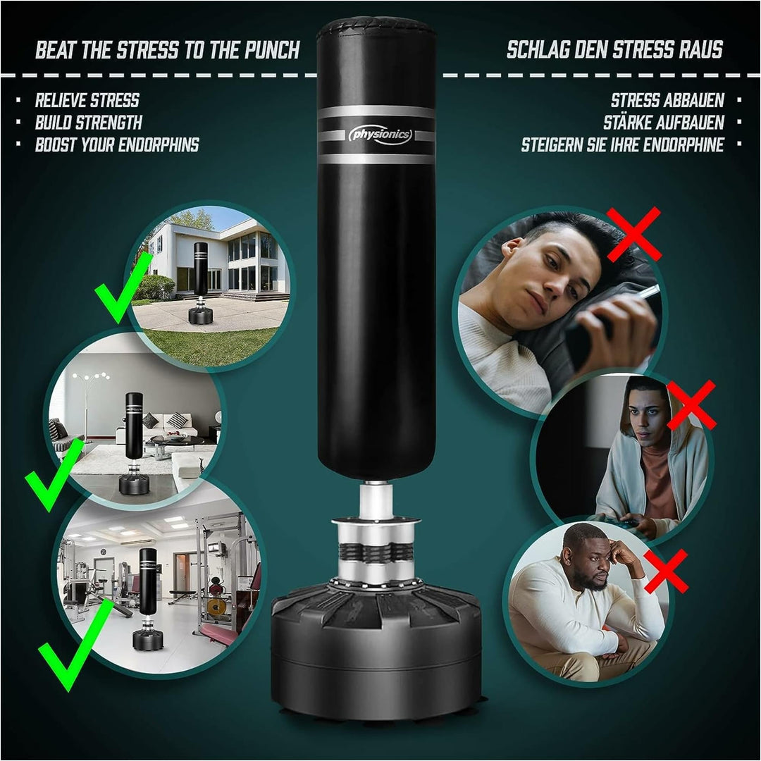 Manechin box vertical, 175 cm, Physionics - Gorilla Sports Ro