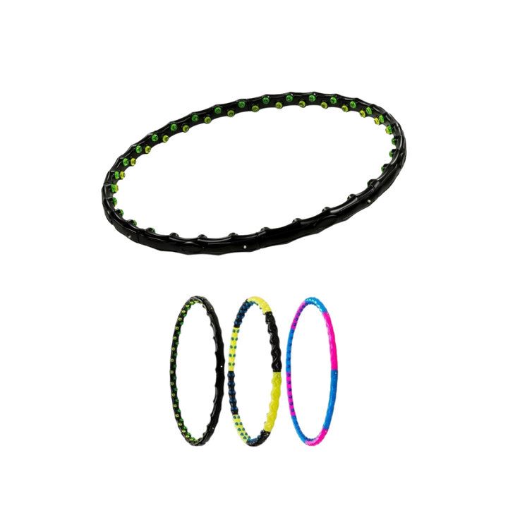 Cerc fitness pentru antrenament gimnastica si slabit, Hula Hoop, Ø 96 - 110 cm, 48 - 80 magneti MOVIT