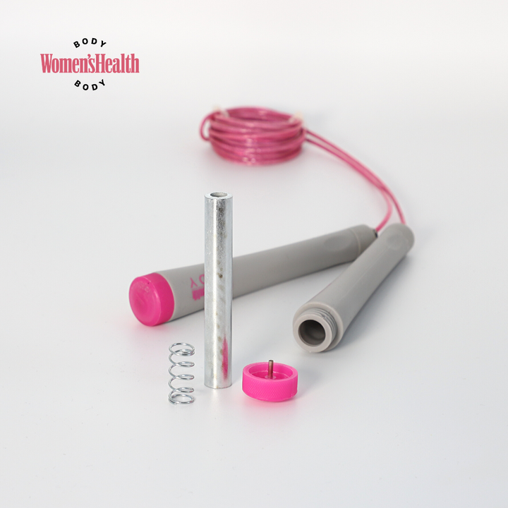 Coardă de sărit, roz/gri, Lukadora