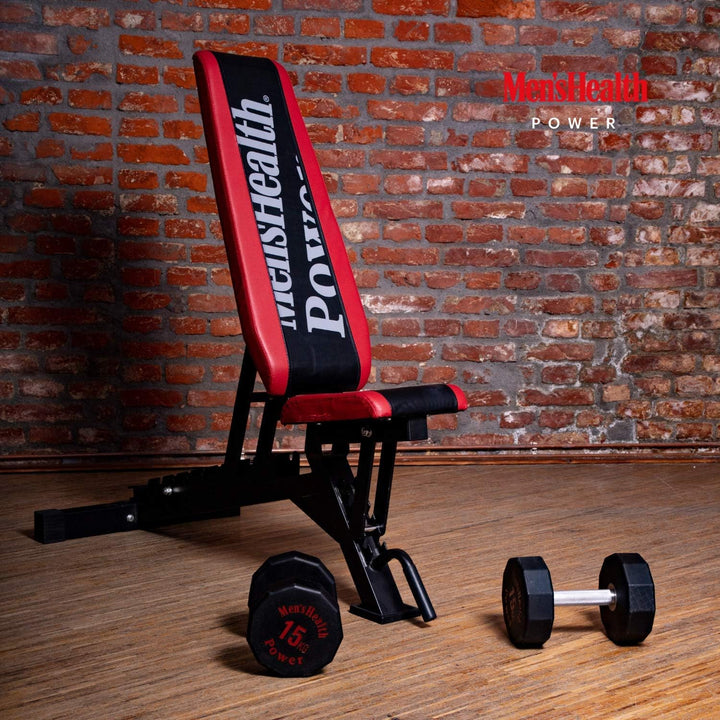 Bancă înclinată pentru antrenament – negru/roșu, Lukadora