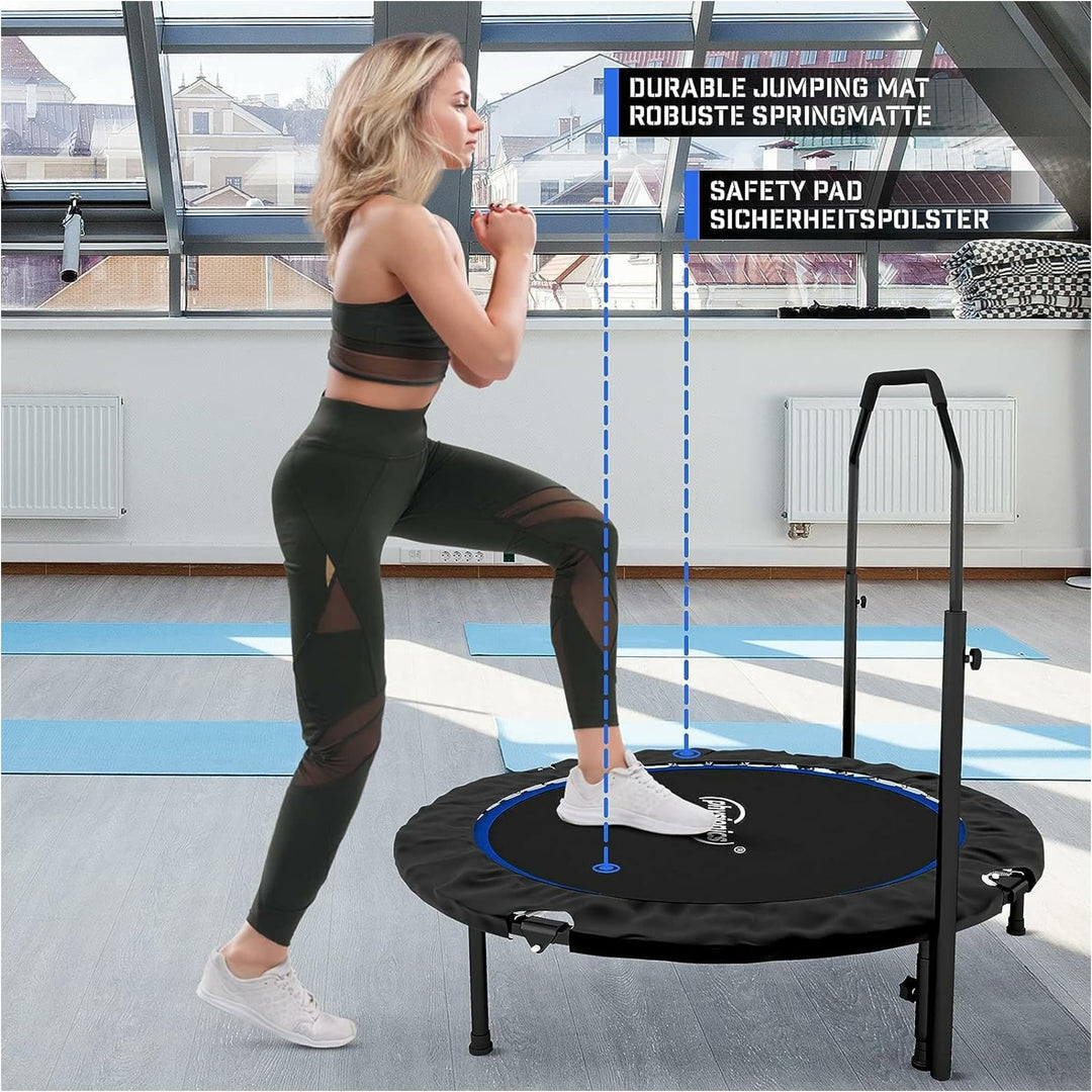 Trambulina fitness reglabila, albastra, 101 cm, Physionics - Gorilla Sports Ro