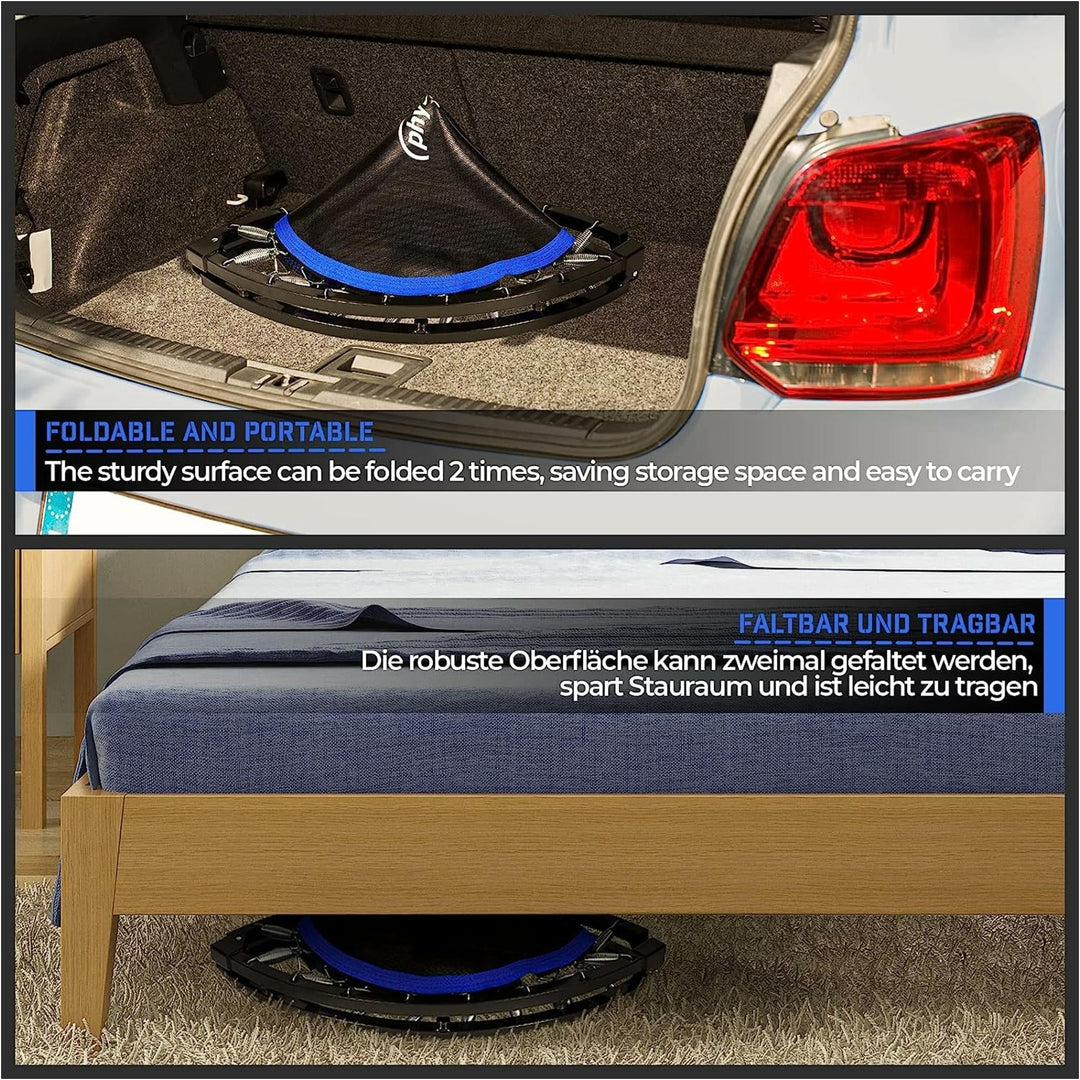 Trambulina fitness reglabila, albastra, 101 cm, Physionics - Gorilla Sports Ro