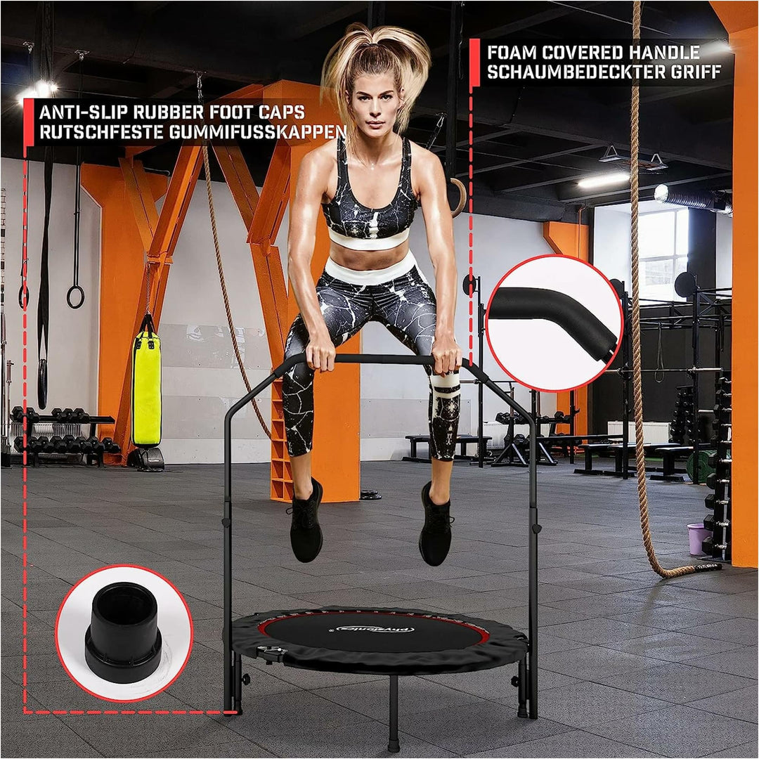 Trambulina fitness reglabila, albastra, 101 cm, Physionics - Gorilla Sports Ro