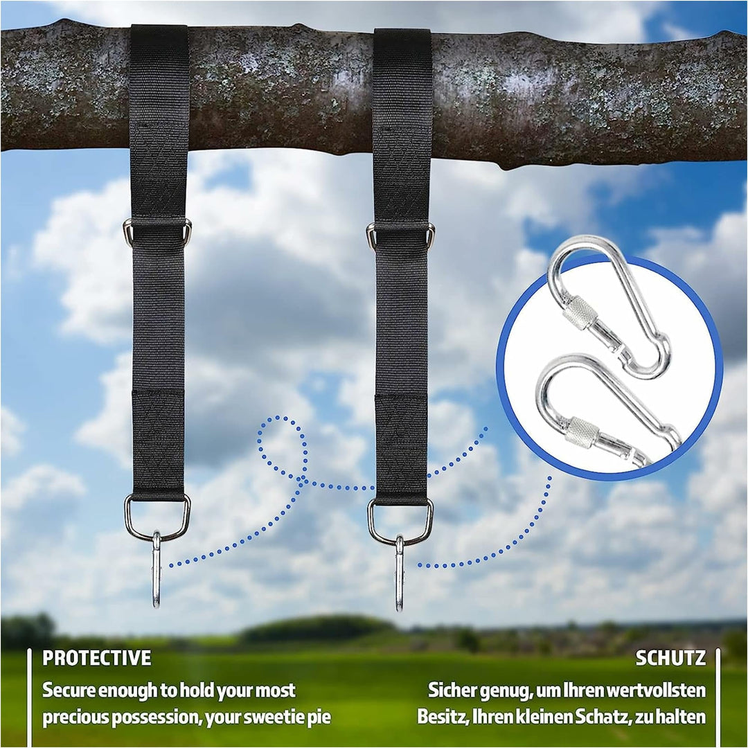 Leagan pentru copii si adulti, albastru, interior/exterior, diametru 100 cm, Physionics - Gorilla Sports Ro