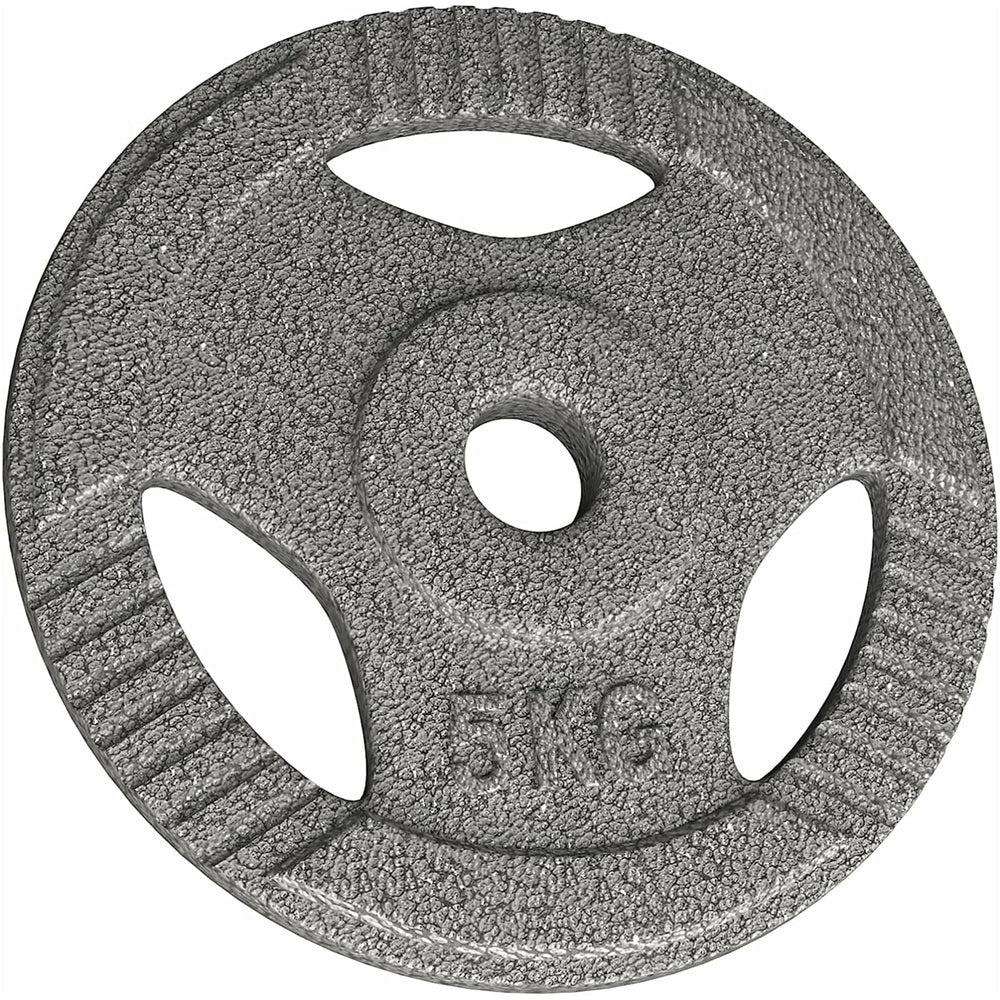 Set discuri fonta cu maner, 1 x 5kg, 30mm, Physionics - Gorilla Sports Ro