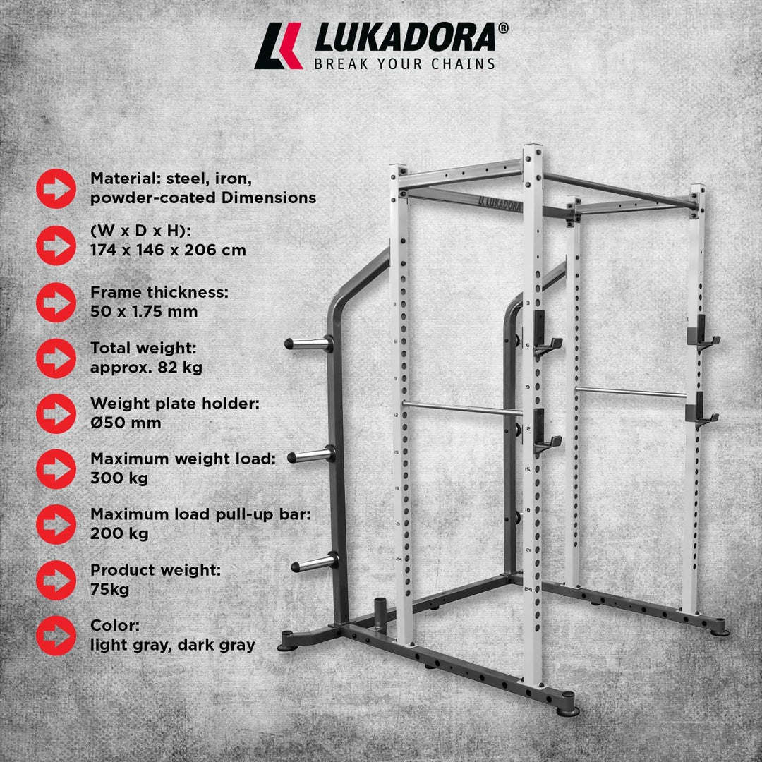Power Rack Multifunctional, Lukadora