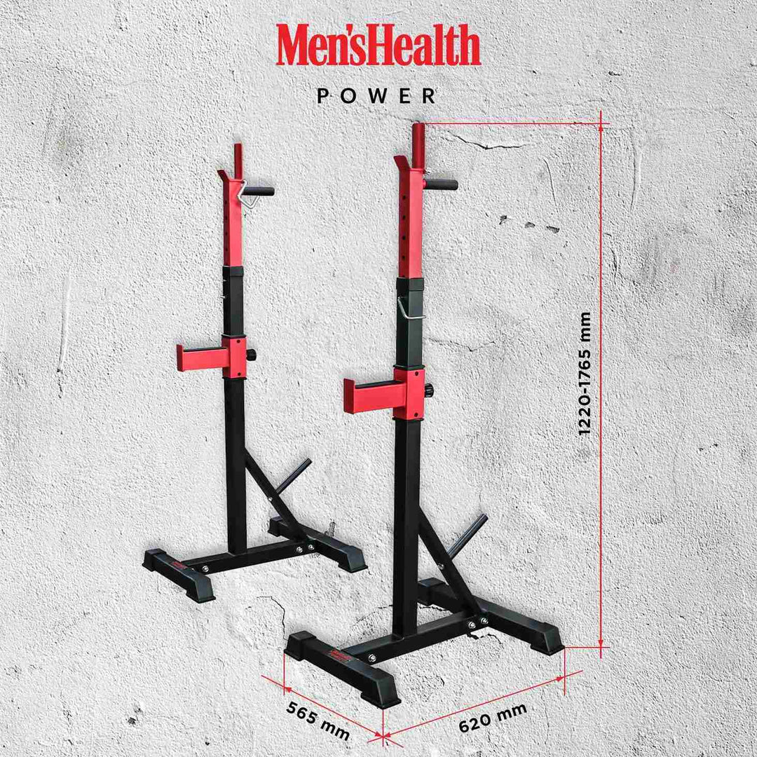 Squat Rack, Negru/Rosu, Lukadora