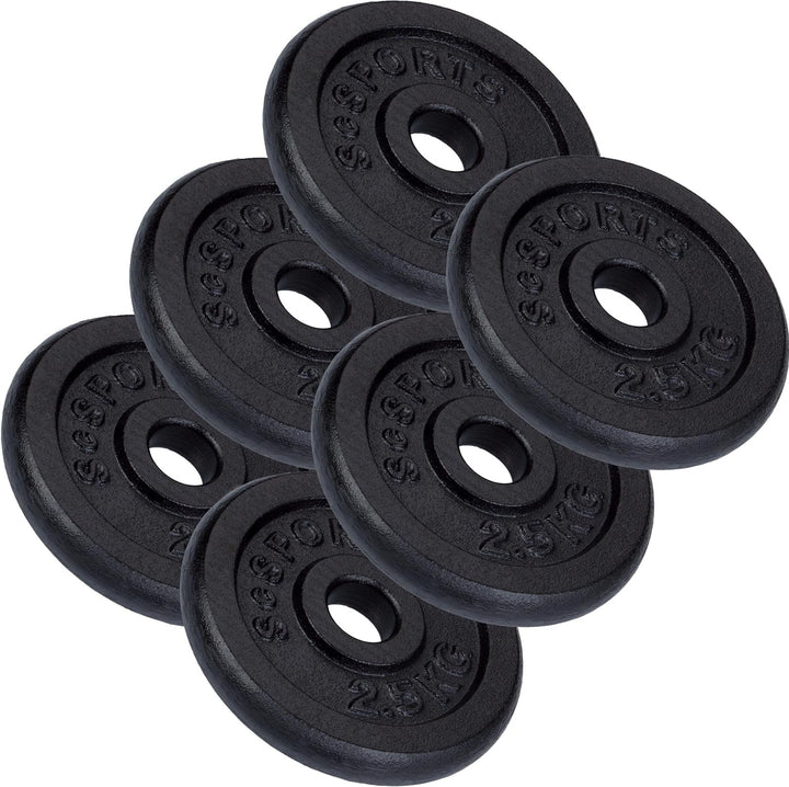 Set de placi de greutate, 2 - 20 KG, 30/31 mm, din fonta, negru ScSports
