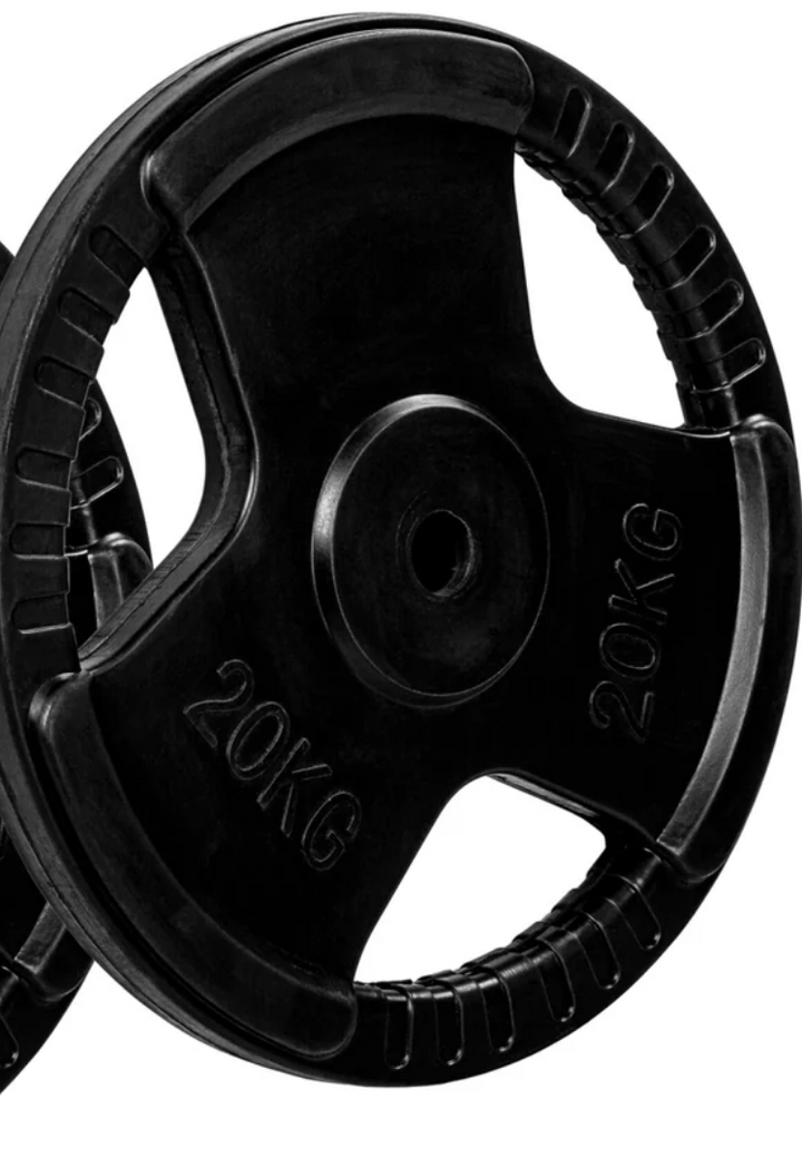 Disc cauciucat 20 kg fonta cu prindere MOVIT