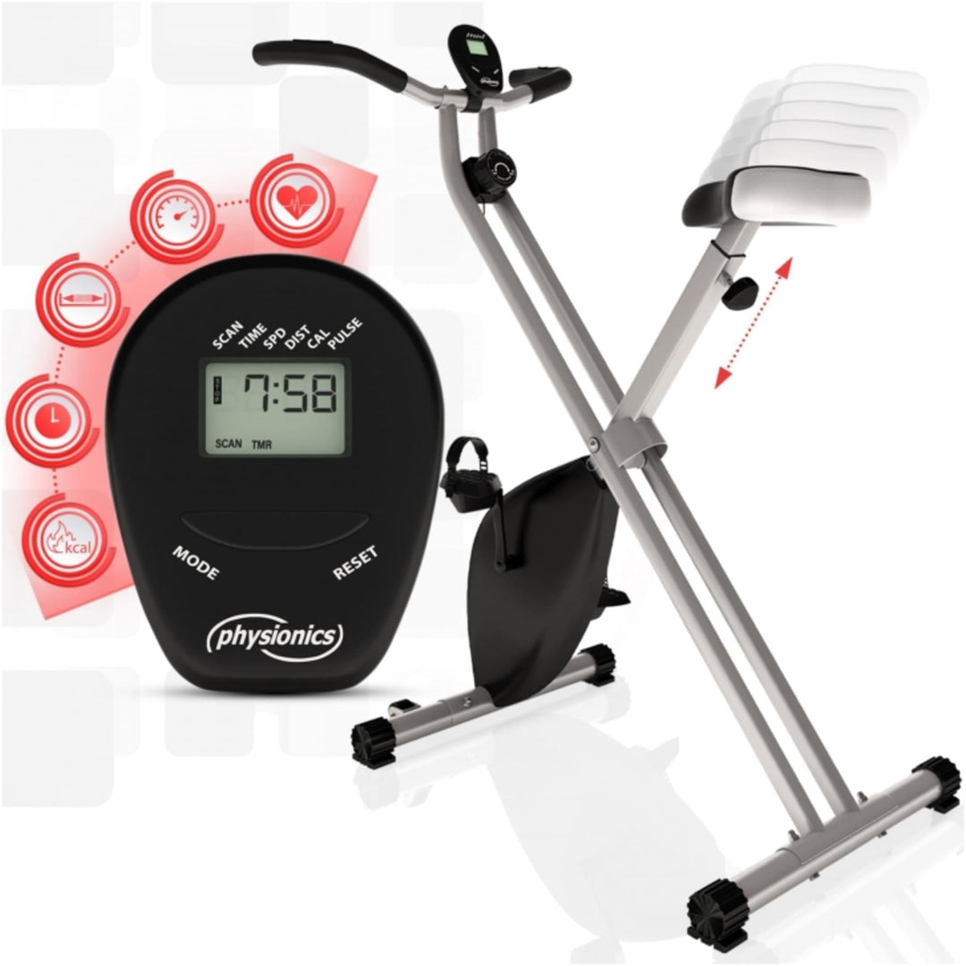 Bicicleta exercitii cu afisaj LCD, Physionics - Gorilla Sports Ro