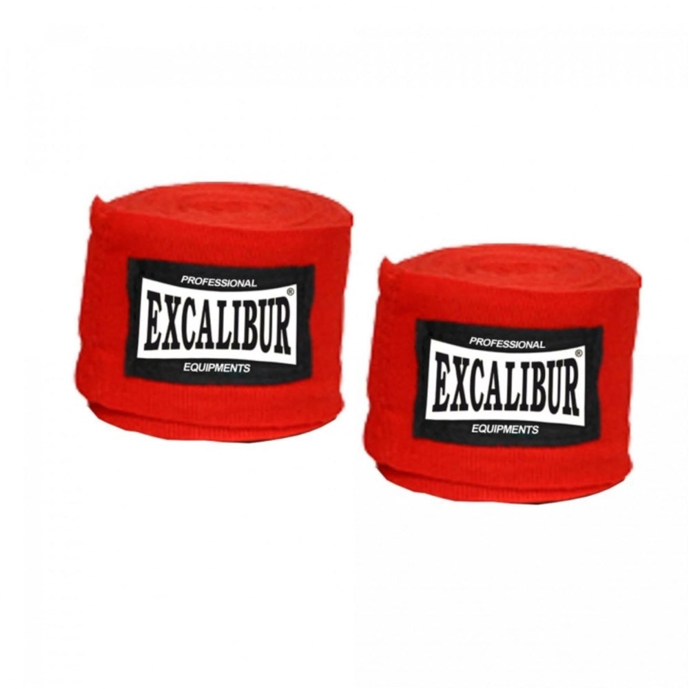 Bandaj de box EXCALIBUR CLUB PRO negru/rosu - Gorilla Sports Ro