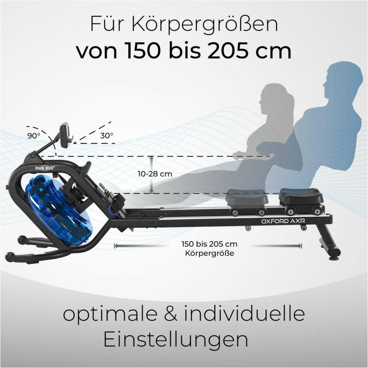 Aparat de vâslit Maxxus Oxford AXR - Gorilla Sports Ro