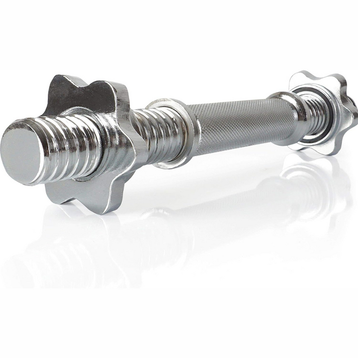 Bara greutati scurta, cu filet, lungime 35, 5 cm, argintiu ScSports