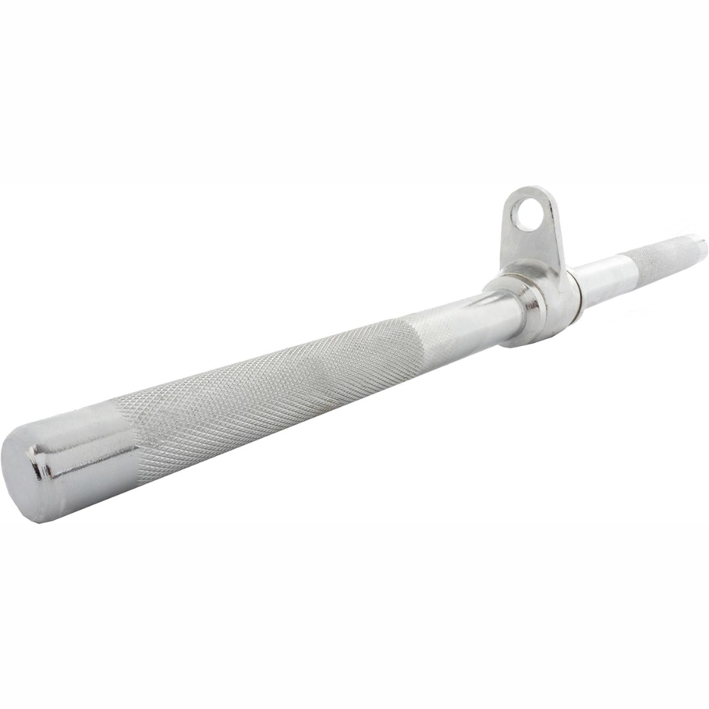 Bara de triceps si biceps, sarcina maxima de 200 kg, suprafata de prindere zimtata, otel, cromat ScSports