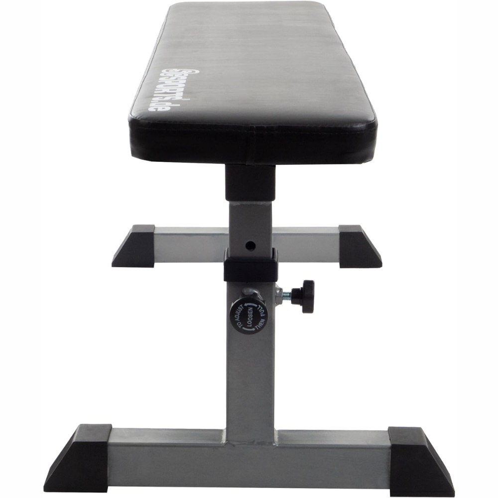 Banca de antrenament, greutate maxima 180 kg, 24 x 110 x 47 cm, negru ScSports