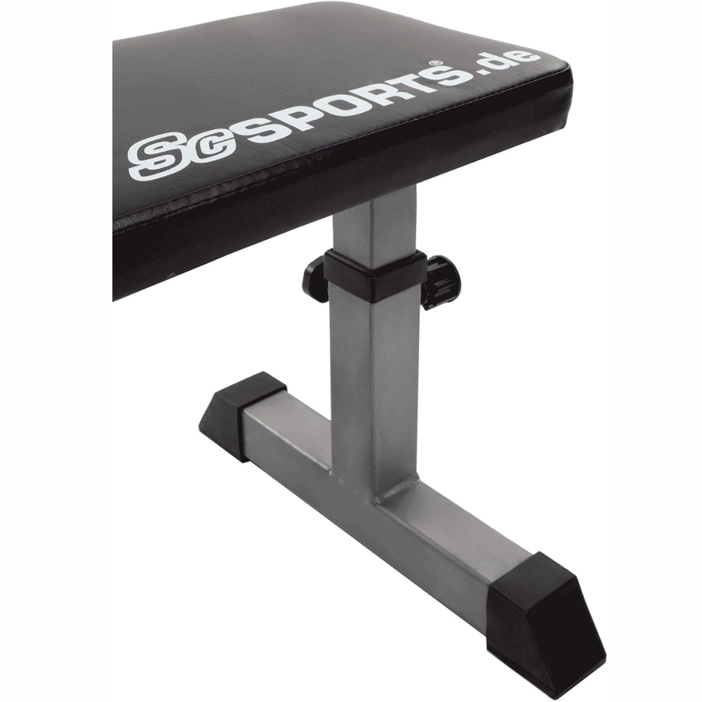 Banca de antrenament, greutate maxima 180 kg, 24 x 110 x 47 cm, negru ScSports