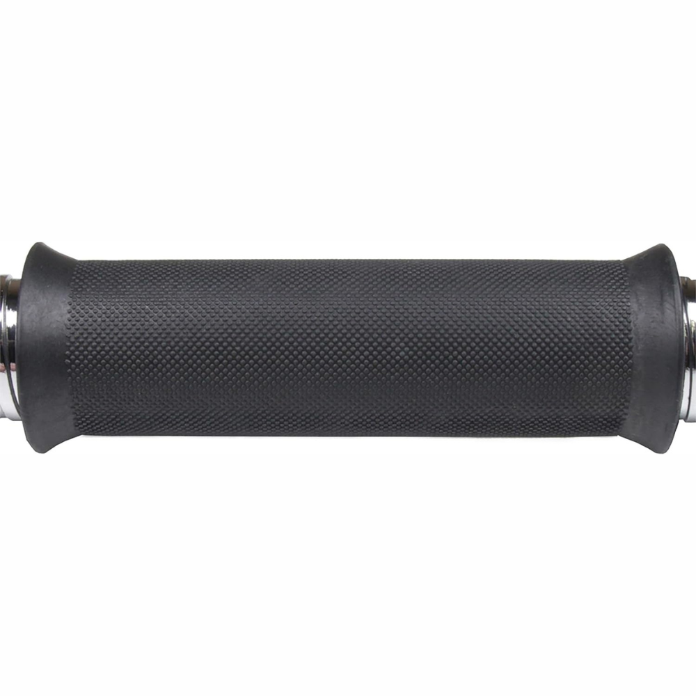 Bara cromata greutati, scurta, cu filet, lungime 35 cm, diametru 30 mm, negru/argintiu ScSports