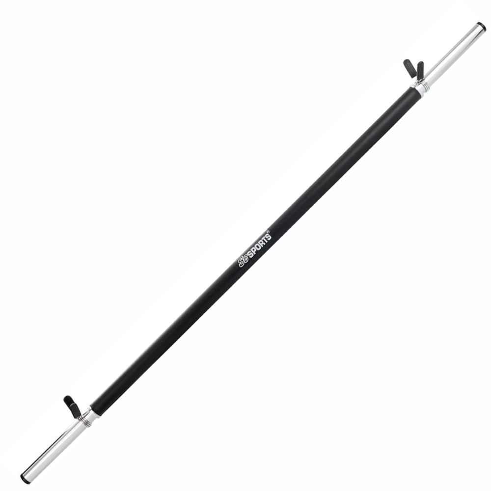 Bara de haltere de 140 cm, 30 mm, otel, crom, blocare arc ScSports