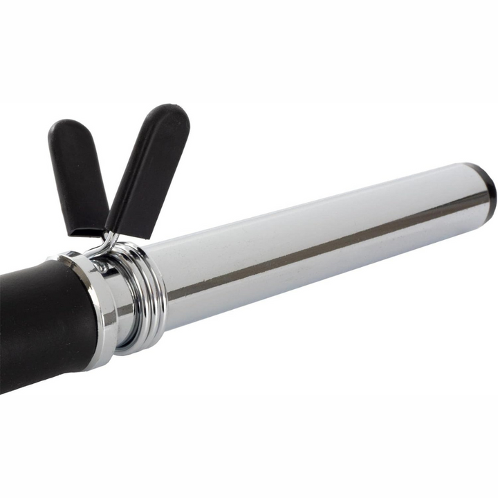 Bara de haltere de 140 cm, 30 mm, otel, crom, blocare arc ScSports