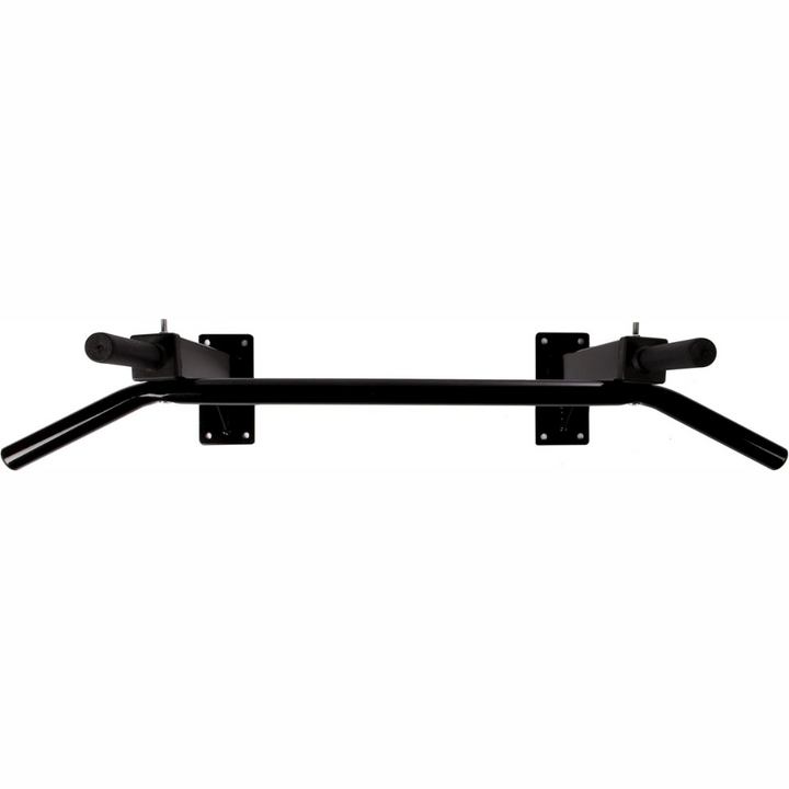 Bara de tractiune, montata pe perete, din otel, pana la 150 kg, cu manere de cauciuc, negru ScSports