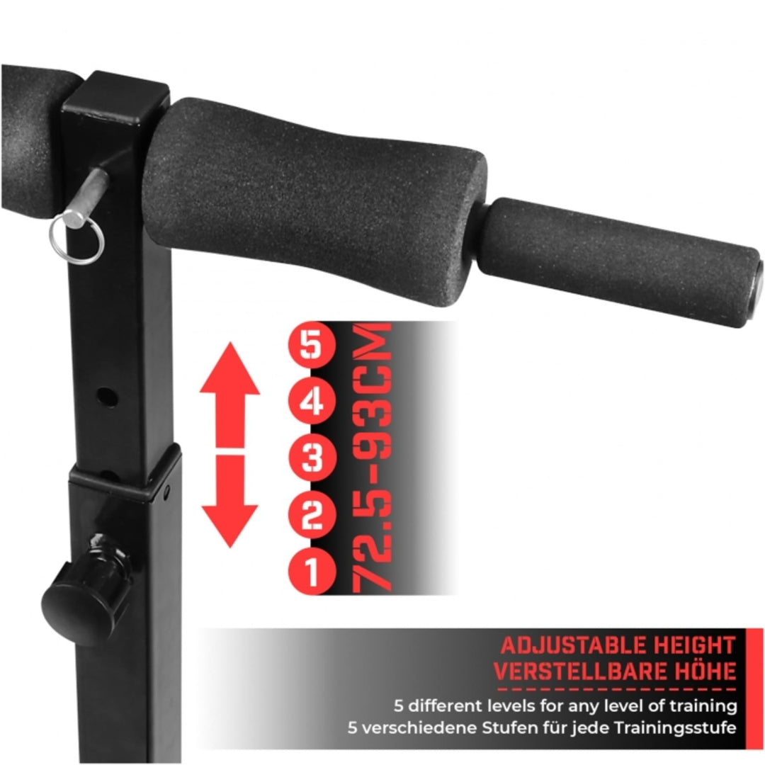 Bancă hiperextensii reglabila Physionics - Gorilla Sports Ro