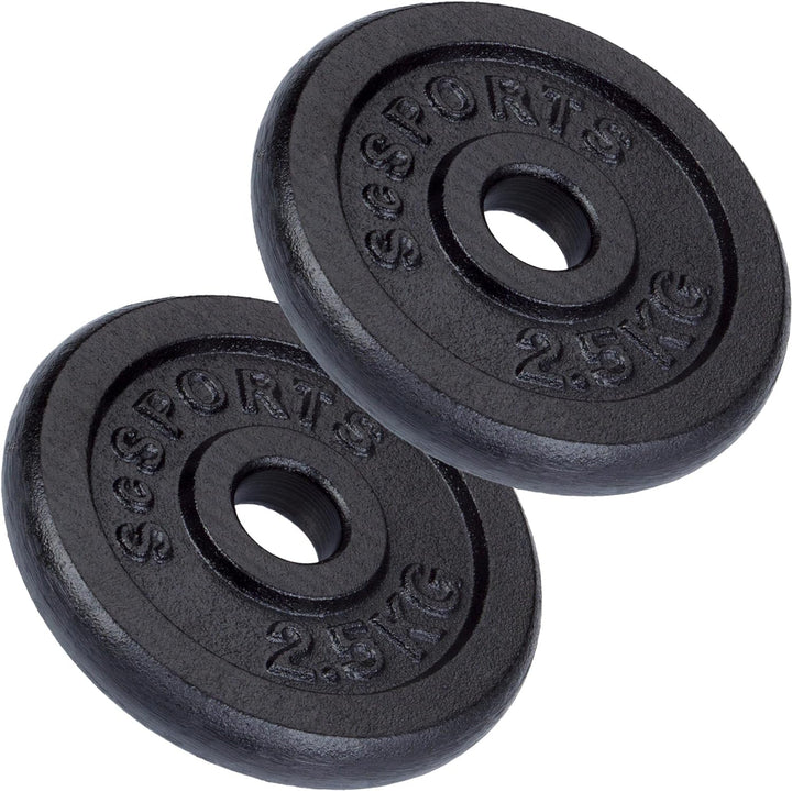 Set de placi de greutate, 2 - 20 KG, 30/31 mm, din fonta, negru ScSports
