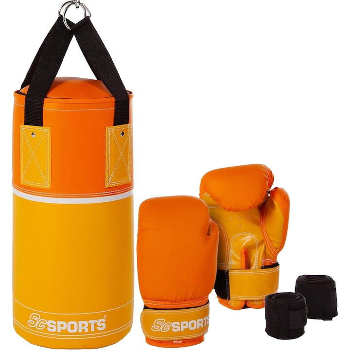 Set de box, pentru copii, portocaliu, ScSports