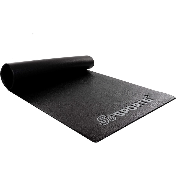 Saltea pentru yoga, fitness, aerobic, suprafata antiderapanta, 120 X 60 Cm negru ScSports