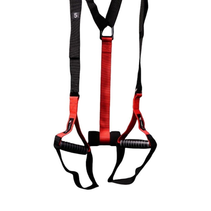 Banda elastica pentru fitness, cu manere Christopeit