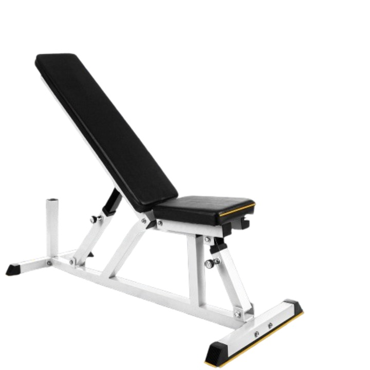 Banca pentru piept, 153 x 56 x 138 cm, reglabila, spatar cu 7 pozitii, scaun reglabil 4 pozitii, pana la 200 kg incarcare ScSports