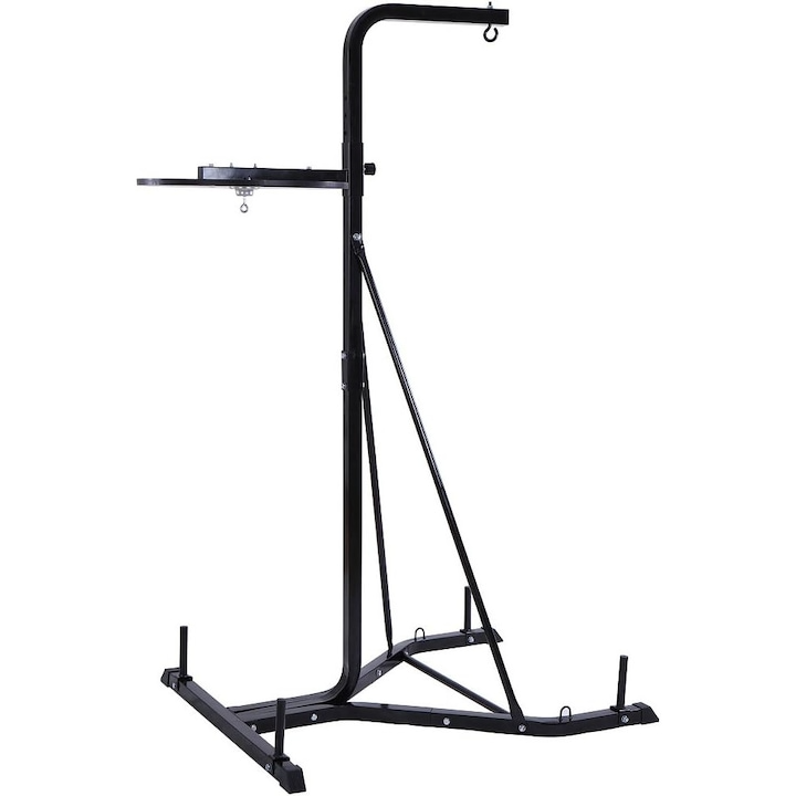 Platforma din otel pentru para box, 205 x 105 x 122 cm, negru PHYSIONICS