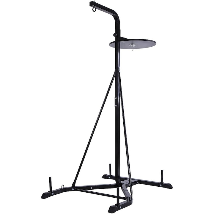 Platforma din otel pentru para box, 205 x 105 x 122 cm, negru PHYSIONICS